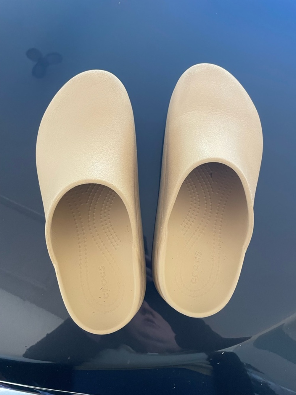 CROCS Women's Slip-On Clogs in Beige